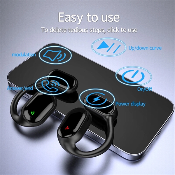 Bone Conduction Bluetooth 5.3 Wireless Headphones - Bone Conduction Bluetooth 5.3 Wireless Headphones - Image 4 of 6