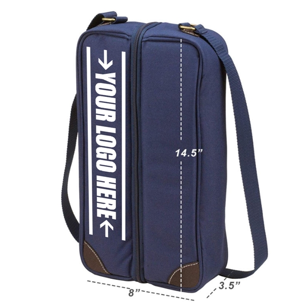 Custom Premium luxury Portable Wine Tote Bag - Custom Premium luxury Portable Wine Tote Bag - Image 1 of 4
