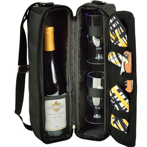 Custom Premium luxury Portable Wine Tote Bag - Custom Premium luxury Portable Wine Tote Bag - Image 2 of 4