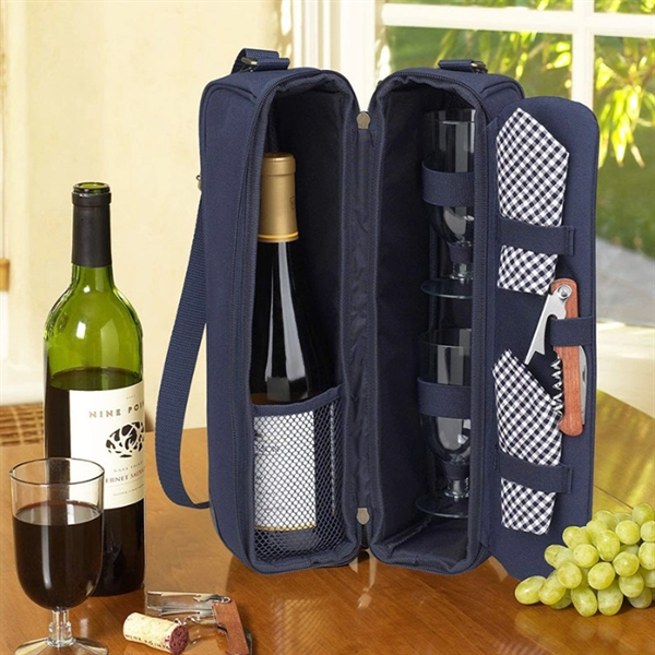 Custom Premium luxury Portable Wine Tote Bag - Custom Premium luxury Portable Wine Tote Bag - Image 4 of 4