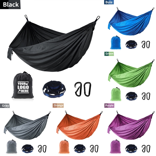 Custom Single or Double Portable Outdoor Camping Hammock - Custom Single or Double Portable Outdoor Camping Hammock - Image 0 of 9