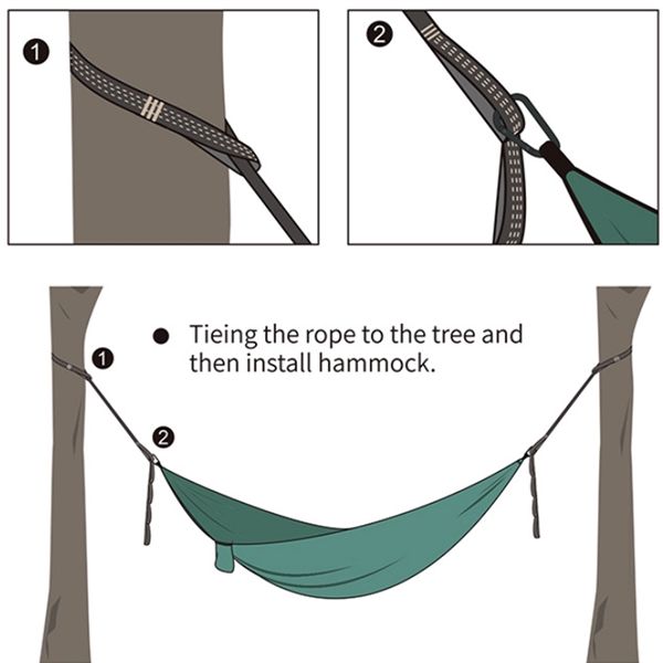 Custom Single or Double Portable Outdoor Camping Hammock - Custom Single or Double Portable Outdoor Camping Hammock - Image 1 of 9