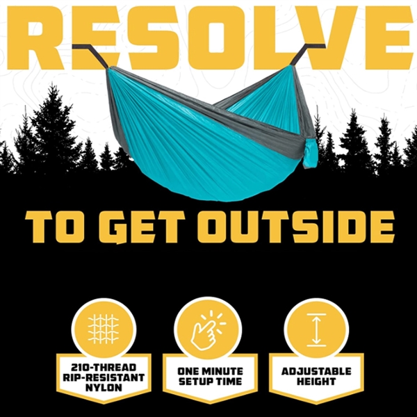 Custom Single or Double Portable Outdoor Camping Hammock - Custom Single or Double Portable Outdoor Camping Hammock - Image 4 of 9