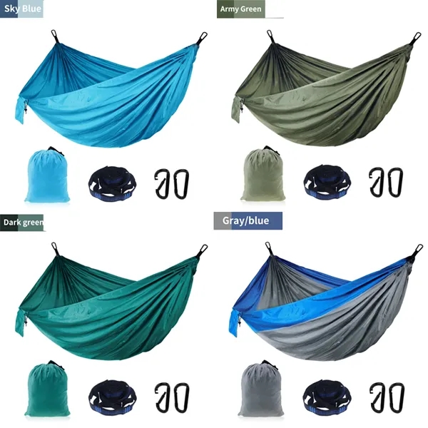 Custom Single or Double Portable Outdoor Camping Hammock - Custom Single or Double Portable Outdoor Camping Hammock - Image 5 of 9