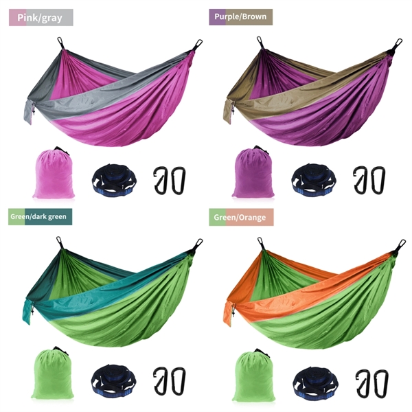 Custom Single or Double Portable Outdoor Camping Hammock - Custom Single or Double Portable Outdoor Camping Hammock - Image 7 of 9