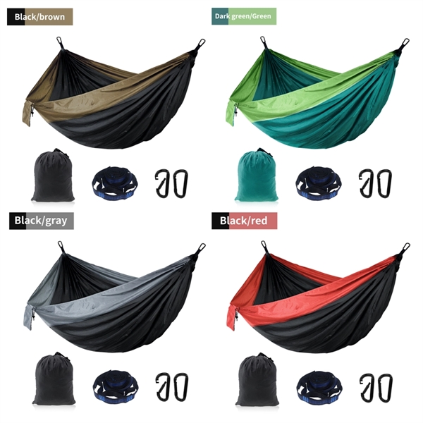 Custom Single or Double Portable Outdoor Camping Hammock - Custom Single or Double Portable Outdoor Camping Hammock - Image 8 of 9