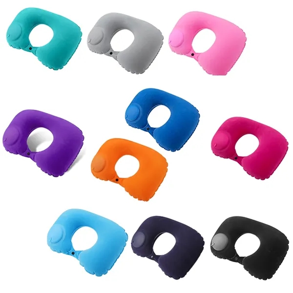 Self-Inflatable U-shaped Neck Pillow - Self-Inflatable U-shaped Neck Pillow - Image 1 of 2