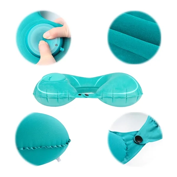 Self-Inflatable U-shaped Neck Pillow - Self-Inflatable U-shaped Neck Pillow - Image 2 of 2