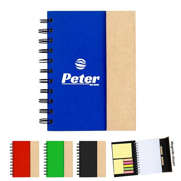 Notepad With Pen In Holder And Sticky Notes - Notepad With Pen In Holder And Sticky Notes - Image 0 of 1