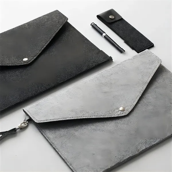 A4 Felt File Folder Document Holder Envelope - A4 Felt File Folder Document Holder Envelope - Image 3 of 3