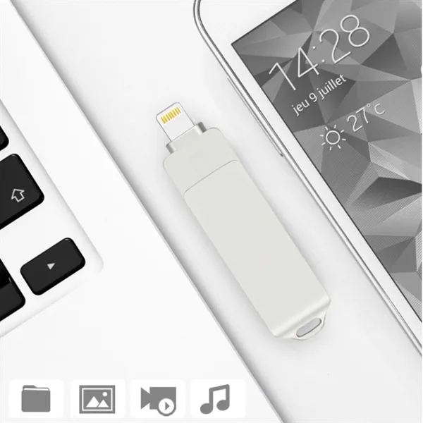 3 In 1 USB Flash Drive OTG U Disk For Phone/PC/  Android - 3 In 1 USB Flash Drive OTG U Disk For Phone/PC/  Android - Image 3 of 6