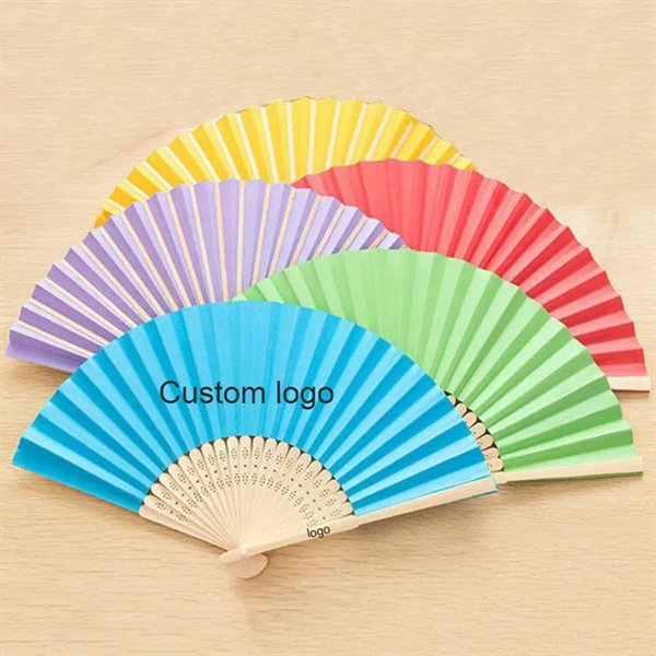 Custom Folding Paper Wedding Invitation Fan - Custom Folding Paper Wedding Invitation Fan - Image 1 of 3