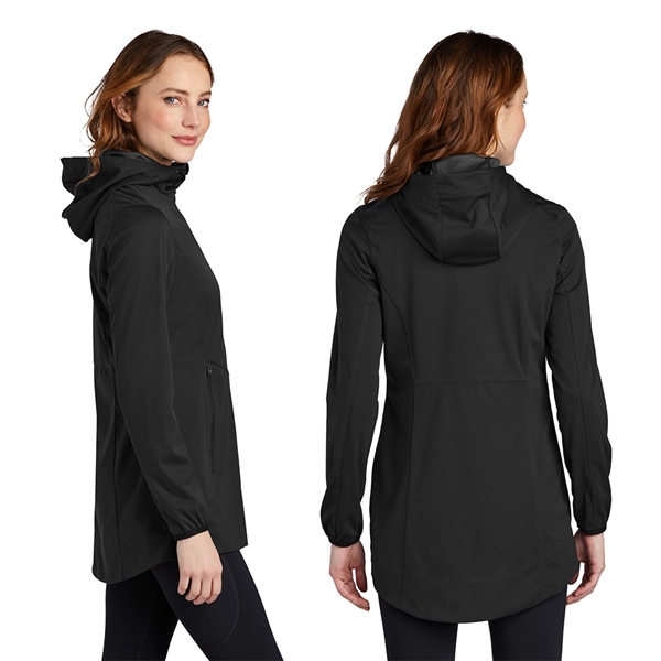 Port Authority® Women's Active Hooded Soft Shell Jacket - Port Authority® Women's Active Hooded Soft Shell Jacket - Image 1 of 3
