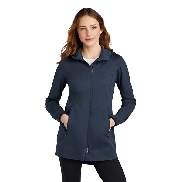 Port Authority® Women's Active Hooded Soft Shell Jacket - Port Authority® Women's Active Hooded Soft Shell Jacket - Image 2 of 3