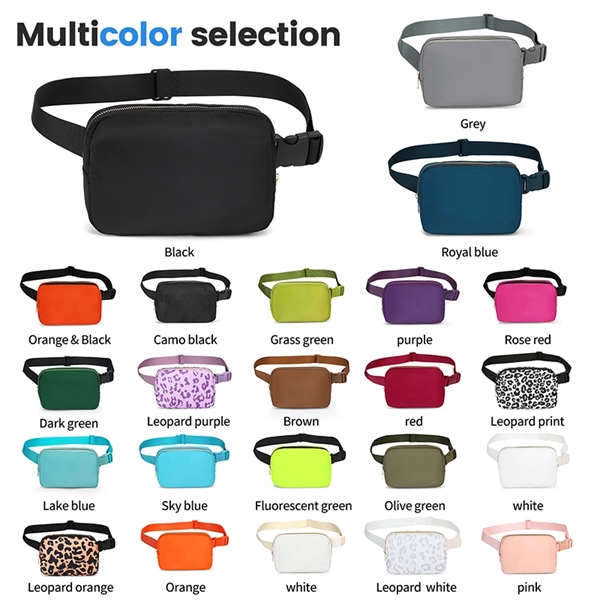 Waterproof Nylon Fanny Packs Belt Bag - Waterproof Nylon Fanny Packs Belt Bag - Image 0 of 5