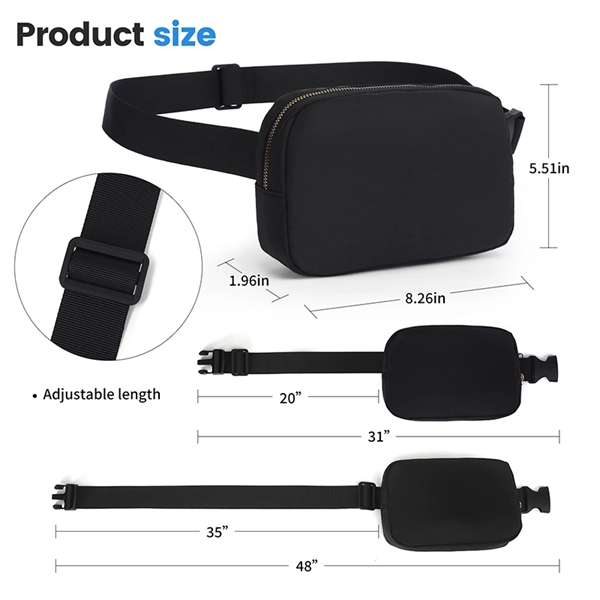 Waterproof Nylon Fanny Packs Belt Bag - Waterproof Nylon Fanny Packs Belt Bag - Image 1 of 5