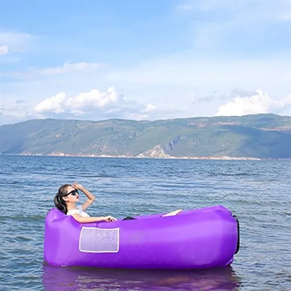 Portable Inflatable Lounger Air Sofa Hammock - Portable Inflatable Lounger Air Sofa Hammock - Image 2 of 2