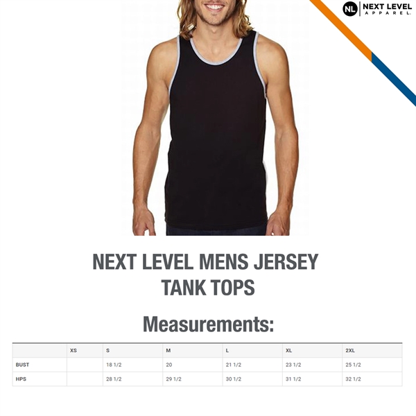 Next Level® Men's Jersey Tank Tops - Next Level® Men's Jersey Tank Tops - Image 2 of 4