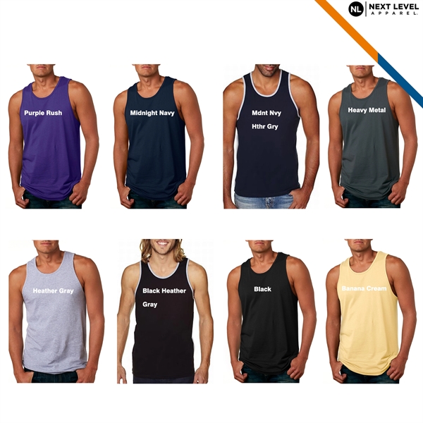 Next Level® Men's Jersey Tank Tops - Next Level® Men's Jersey Tank Tops - Image 3 of 4