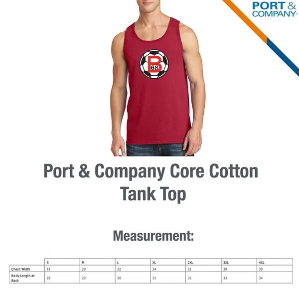 Port & Company® Core Cotton Tank Tops - Port & Company® Core Cotton Tank Tops - Image 2 of 4