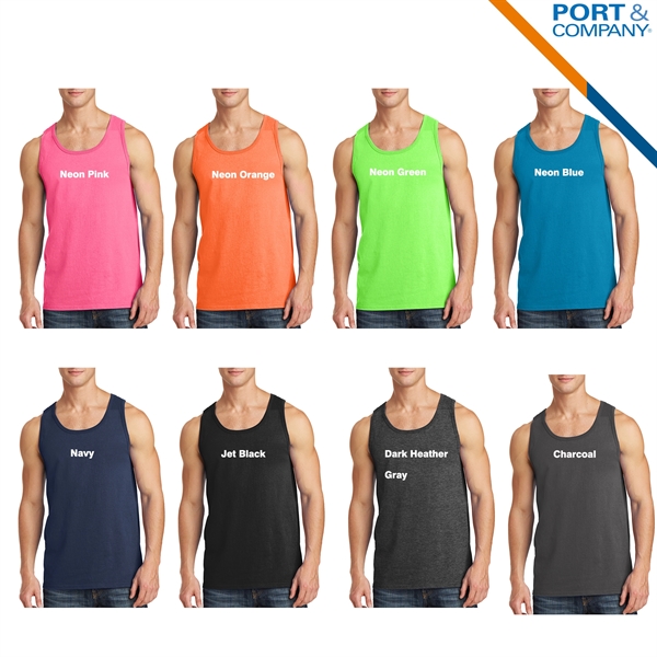 Port & Company® Core Cotton Tank Tops - Port & Company® Core Cotton Tank Tops - Image 3 of 4