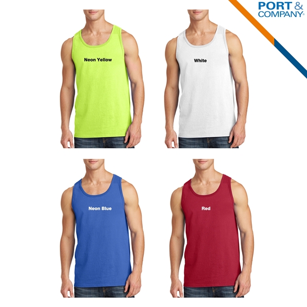 Port & Company® Core Cotton Tank Tops - Port & Company® Core Cotton Tank Tops - Image 4 of 4