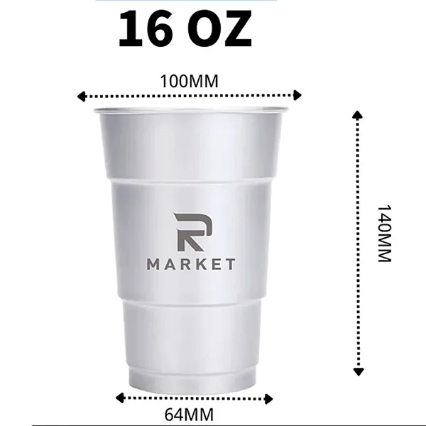 16 OZ Reusable aluminum cup - 16 OZ Reusable aluminum cup - Image 1 of 1