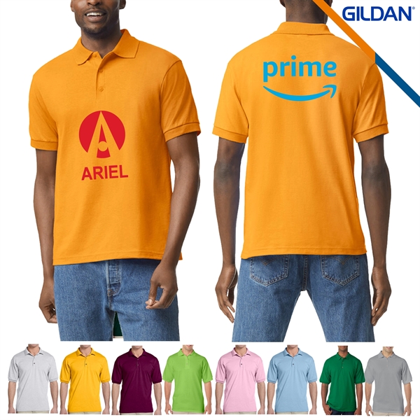 Gildan® 5.6oz 50/50 Cotton/Polyester Polo Shirts - Gildan® 5.6oz 50/50 Cotton/Polyester Polo Shirts - Image 0 of 6