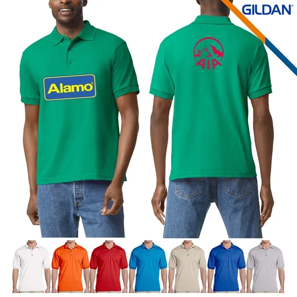 Gildan® 5.6oz 50/50 Cotton/Polyester Polo Shirts - Gildan® 5.6oz 50/50 Cotton/Polyester Polo Shirts - Image 1 of 6