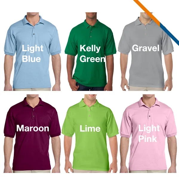 Gildan® 5.6oz 50/50 Cotton/Polyester Polo Shirts - Gildan® 5.6oz 50/50 Cotton/Polyester Polo Shirts - Image 3 of 6
