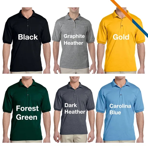 Gildan® 5.6oz 50/50 Cotton/Polyester Polo Shirts - Gildan® 5.6oz 50/50 Cotton/Polyester Polo Shirts - Image 4 of 6