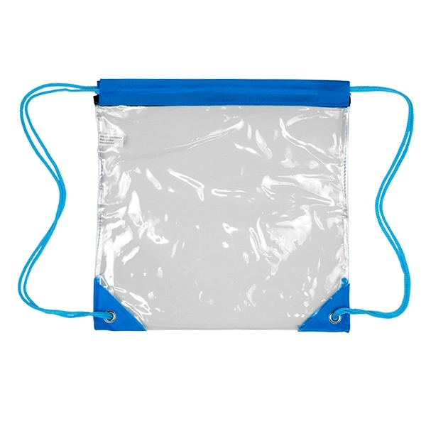 Harris Clear Vinyl Stadium Compliant Cinch Backpack - Harris Clear Vinyl Stadium Compliant Cinch Backpack - Image 4 of 25