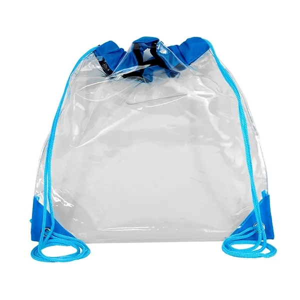 Harris Clear Vinyl Stadium Compliant Cinch Backpack - Harris Clear Vinyl Stadium Compliant Cinch Backpack - Image 6 of 25