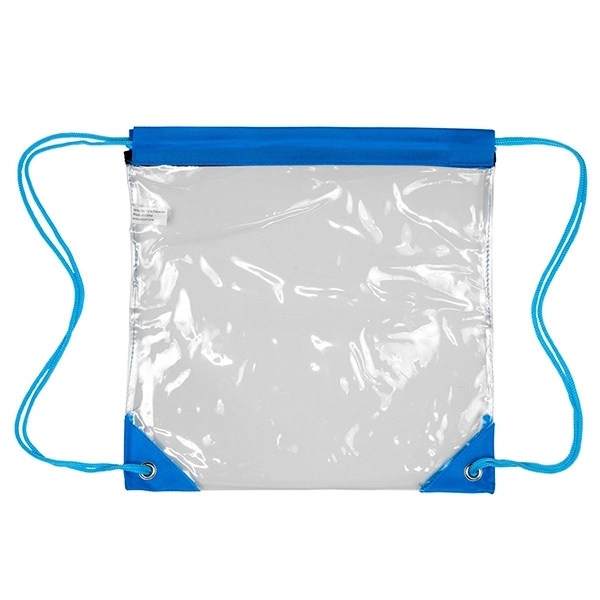 Harris Clear Vinyl Stadium Compliant Cinch Backpack - Harris Clear Vinyl Stadium Compliant Cinch Backpack - Image 8 of 25
