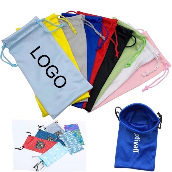 Custom Full Color Microfiber Eyeglass Pouch - Custom Full Color Microfiber Eyeglass Pouch - Image 0 of 5