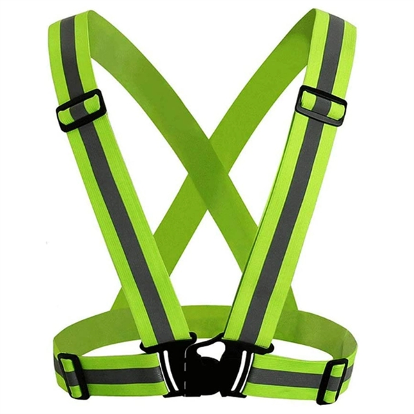 Adjustable Reflective Strap Safety Vest - Adjustable Reflective Strap Safety Vest - Image 2 of 2