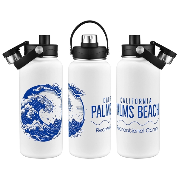 Bresso 34 oz Vacuum Insulated Bottle with Twist Top Spout - Bresso 34 oz Vacuum Insulated Bottle with Twist Top Spout - Image 2 of 2
