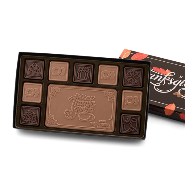 Custom 38-Piece Chocolate Ensemble Gift Set with Classic Packaging