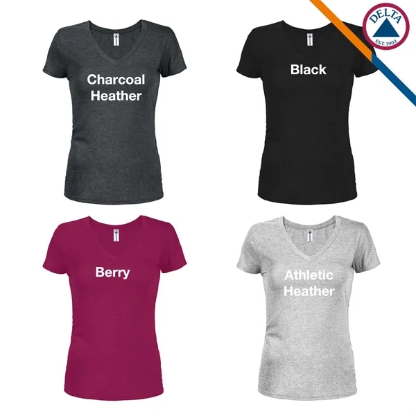 Delta Apparel® 4.3 oz 100% Cotton Junior Tees - Delta Apparel® 4.3 oz 100% Cotton Junior Tees - Image 5 of 5