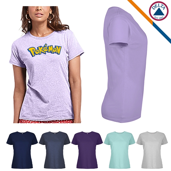 Delta Apparel® 4.3 Oz 100% Micro-Polyester T-Shirts - Delta Apparel® 4.3 Oz 100% Micro-Polyester T-Shirts - Image 1 of 5