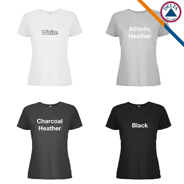 Delta Apparel® 4.3 Oz 100% Micro-Polyester T-Shirts - Delta Apparel® 4.3 Oz 100% Micro-Polyester T-Shirts - Image 3 of 5
