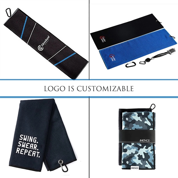 Custom Trifold Golf Towel - Custom Trifold Golf Towel - Image 2 of 5