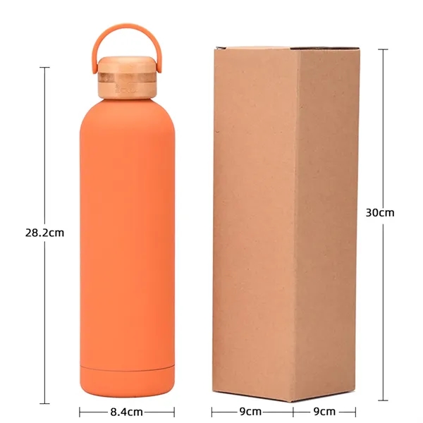 1L Insulated Water Bottle With Bamboo Lid - 1L Insulated Water Bottle With Bamboo Lid - Image 4 of 5
