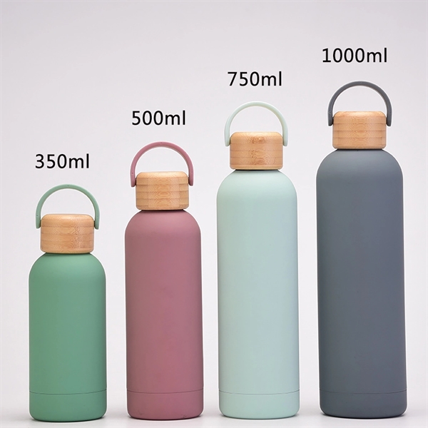 1L Insulated Water Bottle With Bamboo Lid - 1L Insulated Water Bottle With Bamboo Lid - Image 5 of 5