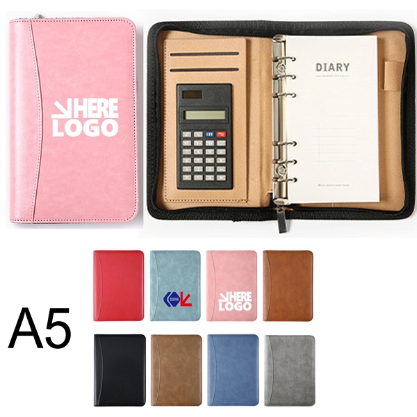 A5 Multifunctional Portfolio Notebook w/ calculator - A5 Multifunctional Portfolio Notebook w/ calculator - Image 0 of 0