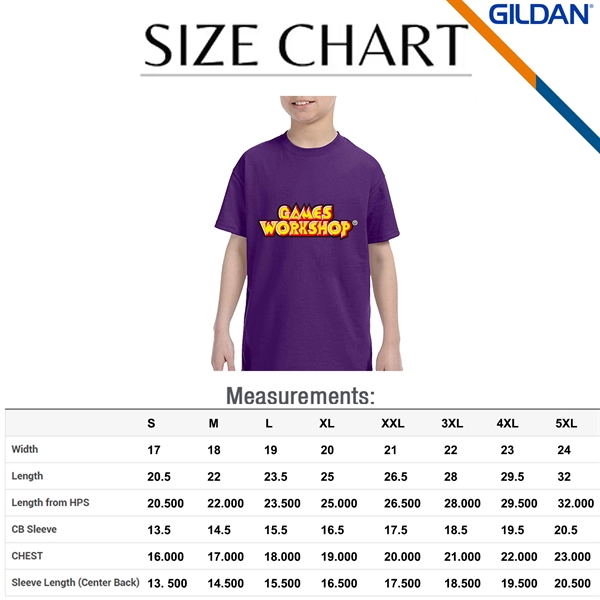 Gildan® 5.3 oz Heavy Cotton Youth T-Shirts - Gildan® 5.3 oz Heavy Cotton Youth T-Shirts - Image 2 of 10