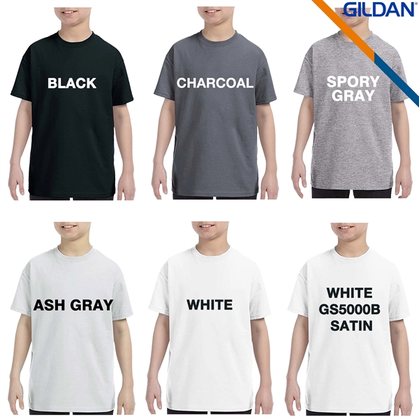 Gildan® 5.3 oz Heavy Cotton Youth T-Shirts - Gildan® 5.3 oz Heavy Cotton Youth T-Shirts - Image 4 of 10