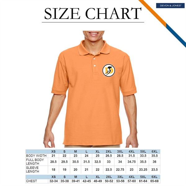 Devon & Jones® Men's Short-Sleeve Polo Shirt - Devon & Jones® Men's Short-Sleeve Polo Shirt - Image 2 of 7