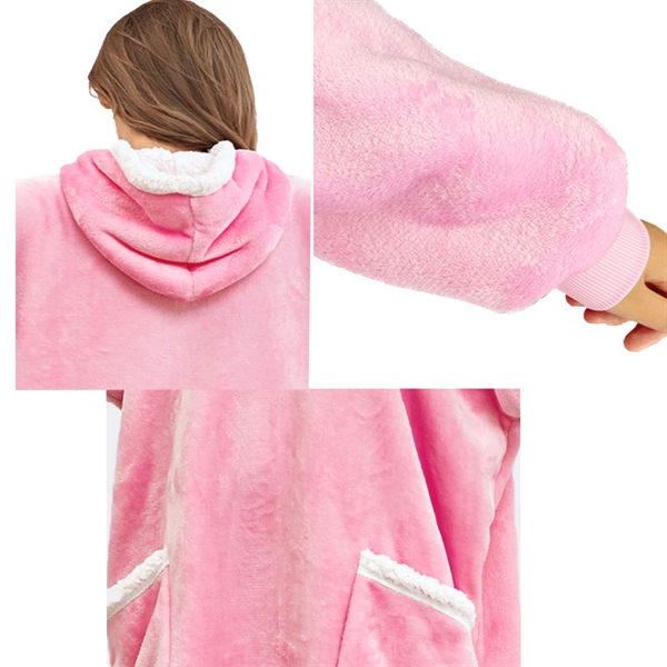 Oversized Lazy Blanket Pullover Hoodie - Oversized Lazy Blanket Pullover Hoodie - Image 1 of 3