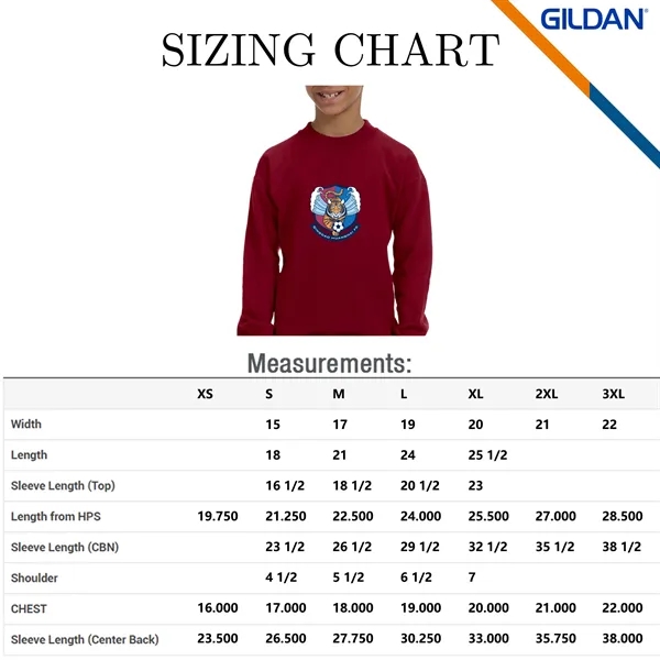 Gildan® Heavy Blend Youth Crew Sweatshirts - Gildan® Heavy Blend Youth Crew Sweatshirts - Image 2 of 4